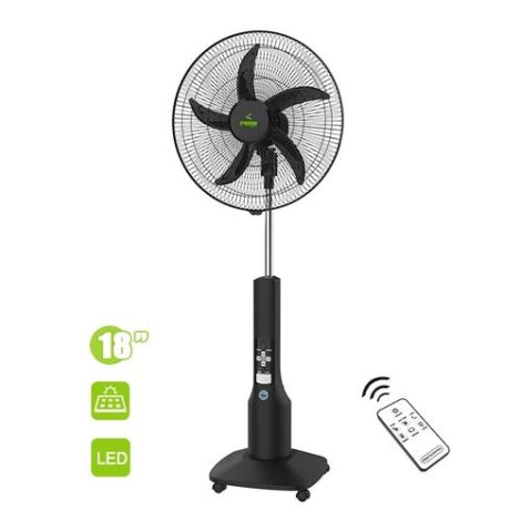 18 Inches Rechargeable Solar Fan - Image 2